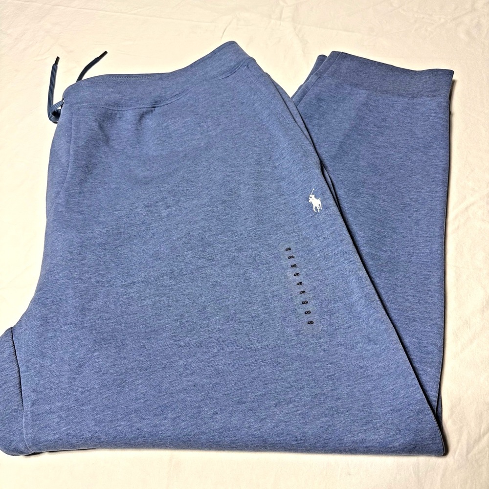 Polo Ralph Lauren Fleece Sweatpants Mens 4XB Blue Drawstring Big & Tall NEW